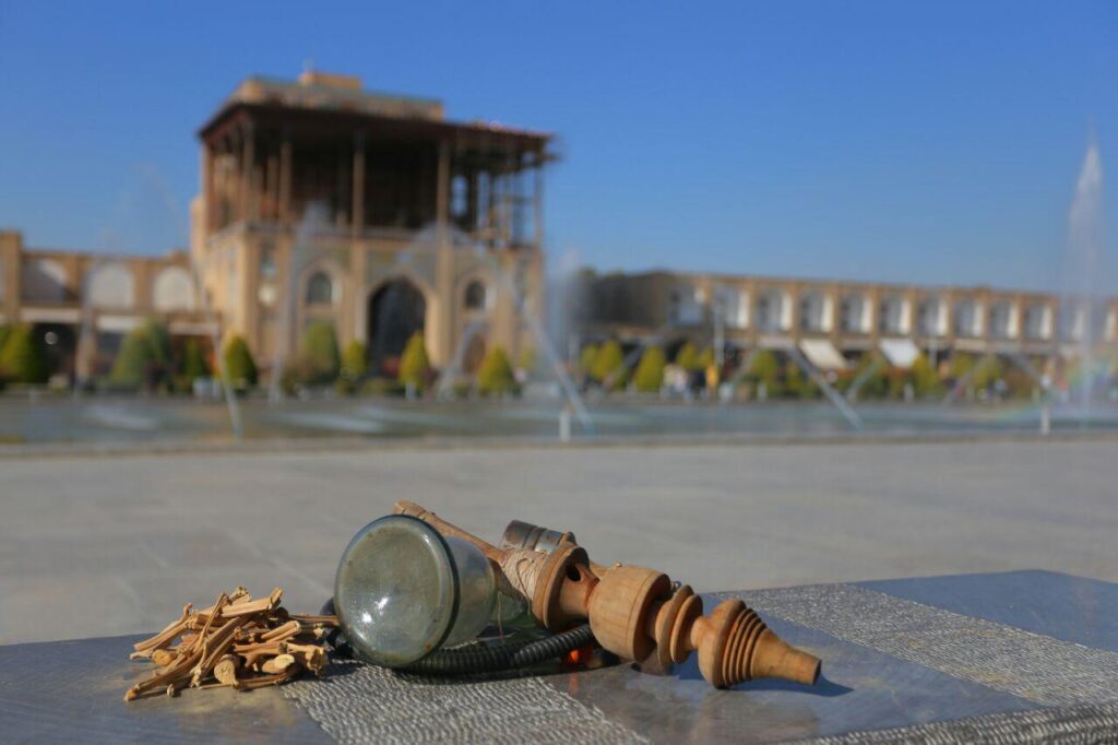Burning Tobacco in the Naqshe Jahan Square - Esfahan Ziba